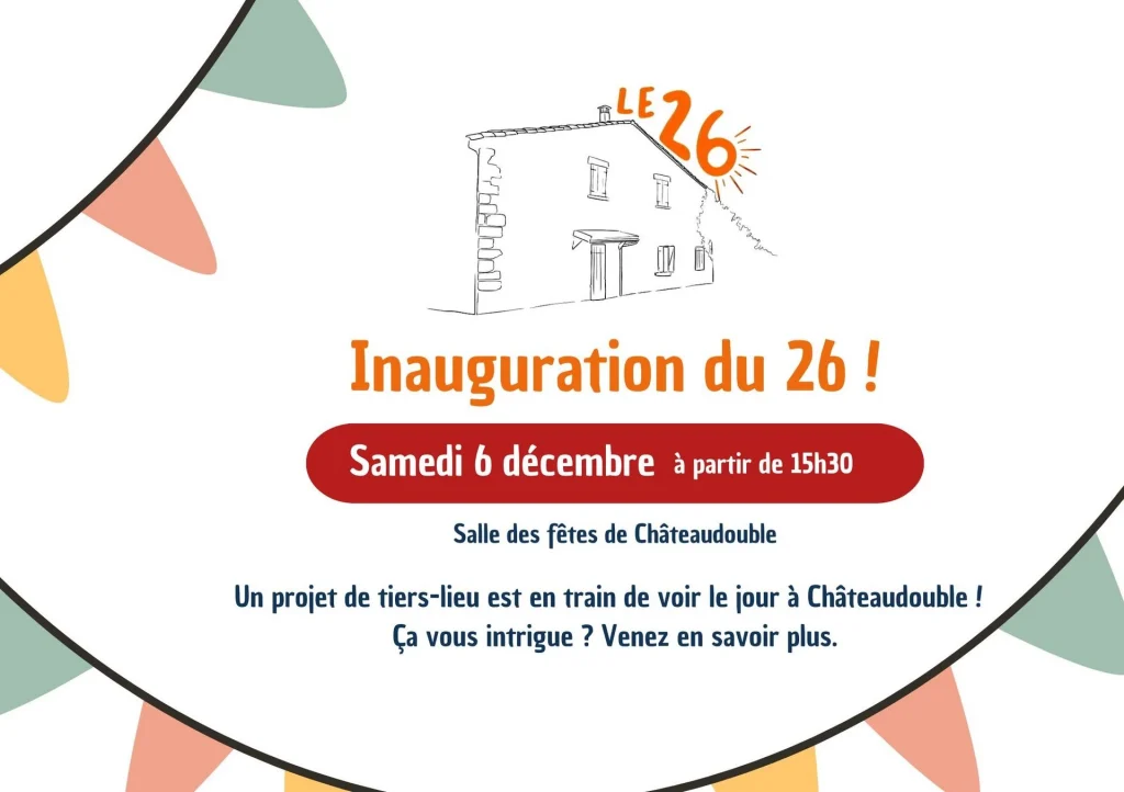 Affiche de l'inauguration du 26