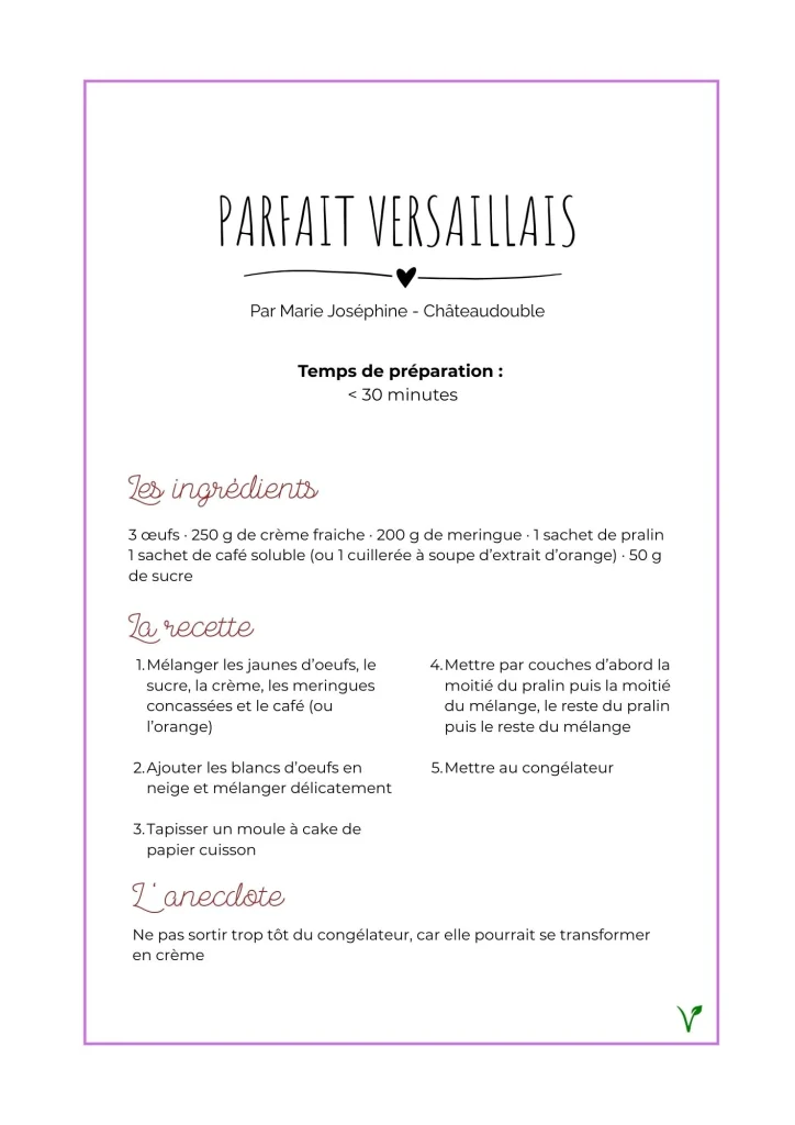 Parfait Versaillais Glace