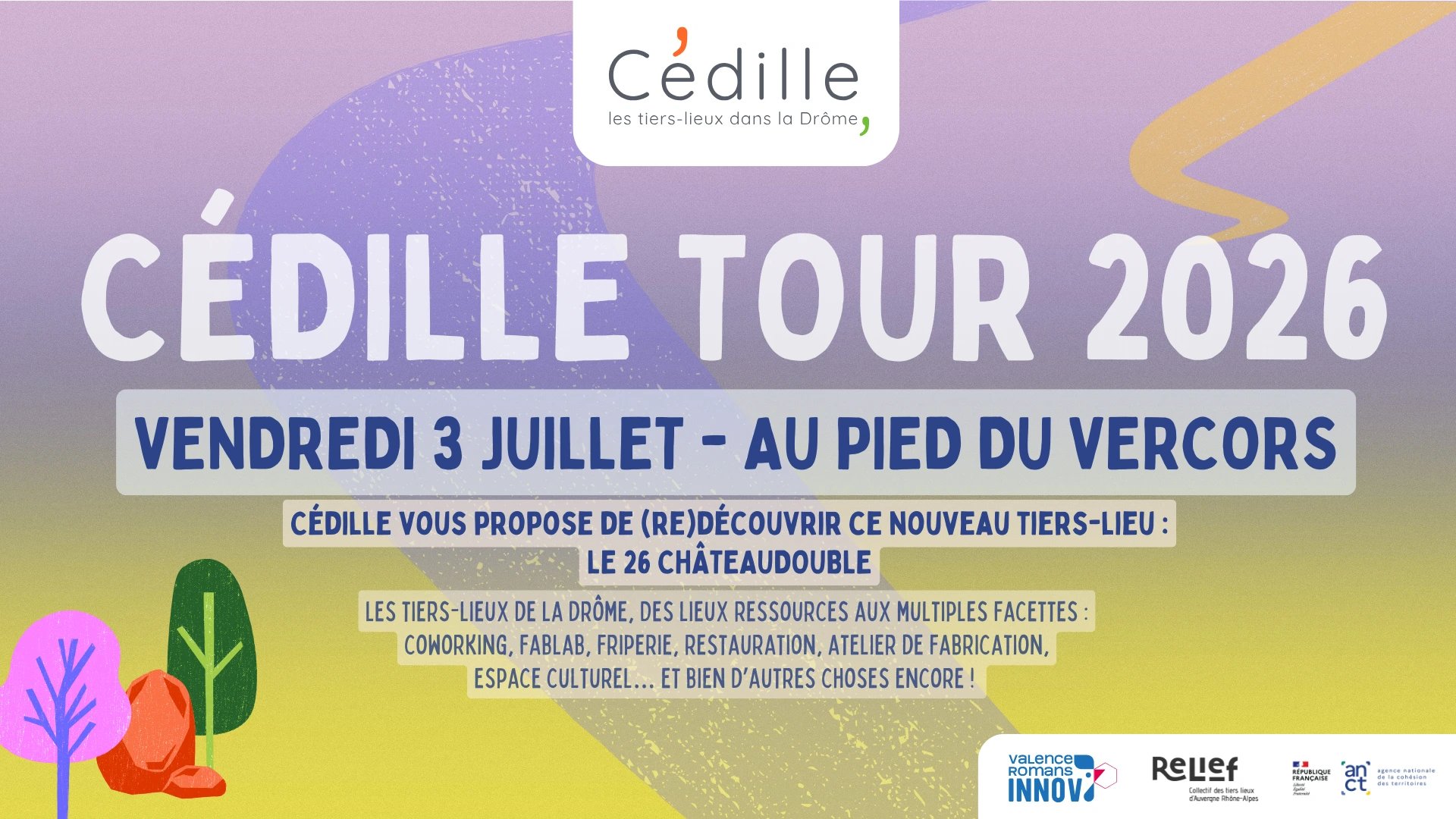 Affiche Cédille Tour