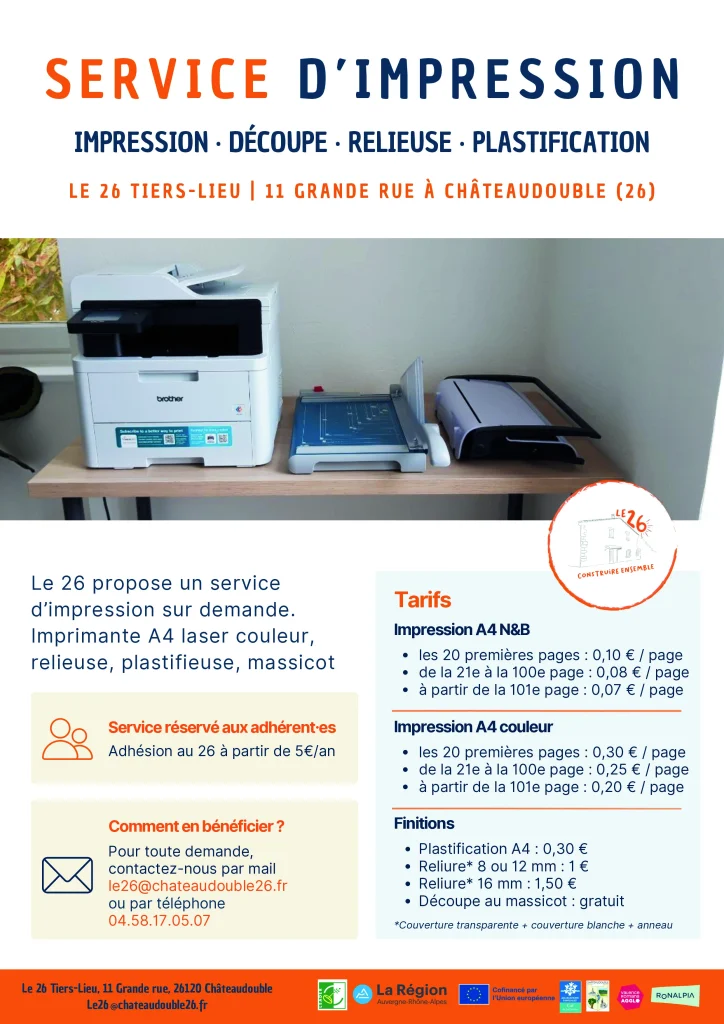 affiche service impression